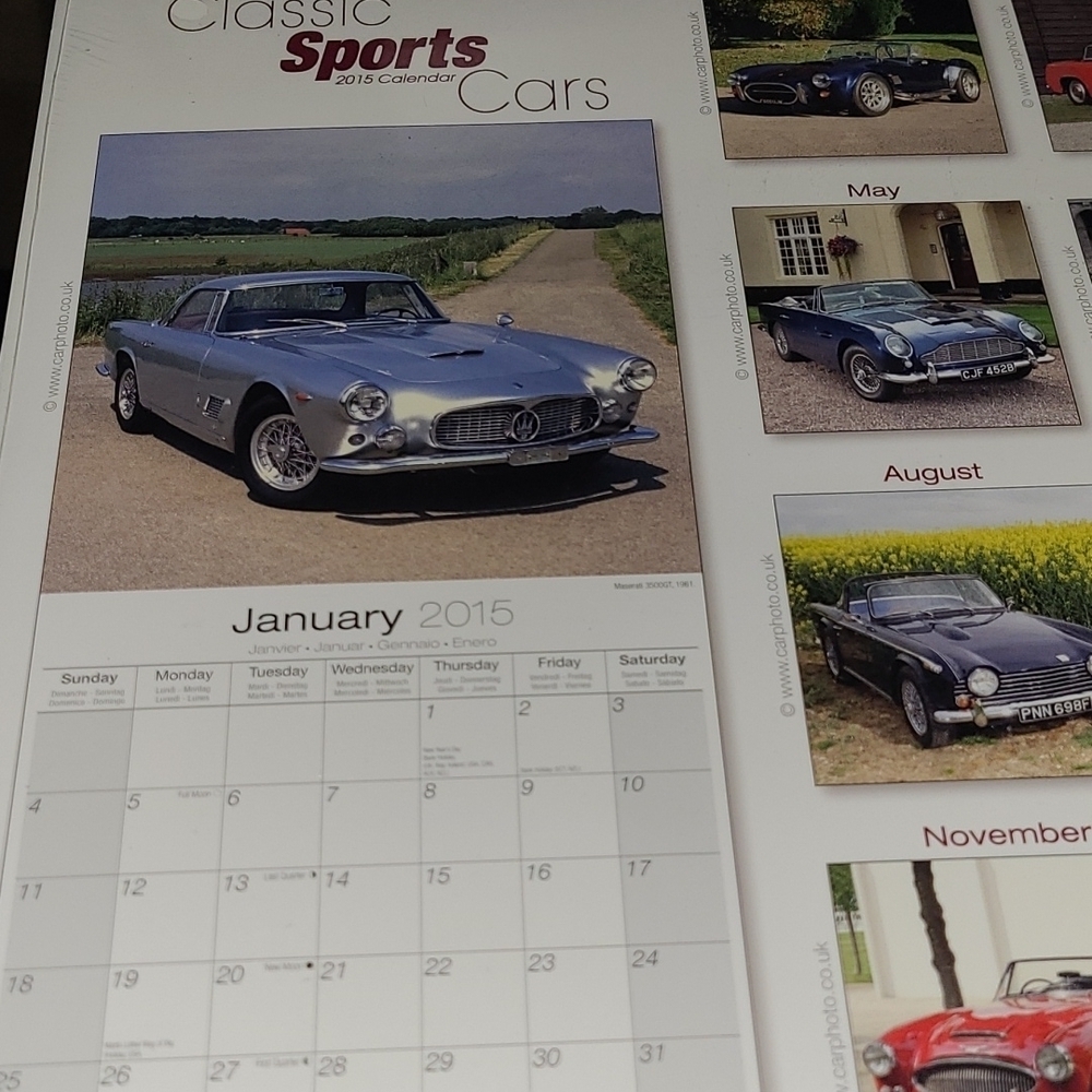 Vintage Sport classic car calendar 2015 - Picture 3 of 4